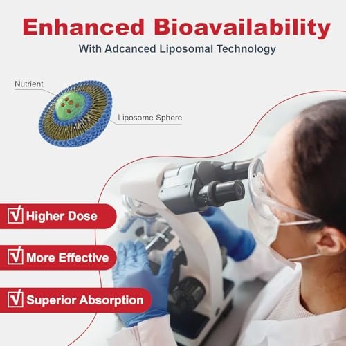 CyberCerix Liposomales Immunsystem-Supplement mit L-Lysin 1.500 mg, Vitaminen, Mineralien & Kräuterextrakten – Tägliche Wellness-Formel für Männer & Frauen, 120 Kapseln