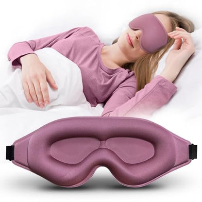 Clbxzwc 3D Fortschrittliche Schlafmaske – Ultra Zarte, Hautfreundliche Augenmaske mit 100% Lichtdichtigkeit für Damen und Herren