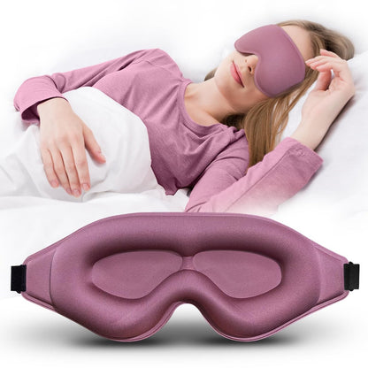 Clbxzwc 3D Fortschrittliche Schlafmaske – Ultra Zarte, Hautfreundliche Augenmaske mit 100% Lichtdichtigkeit für Damen und Herren