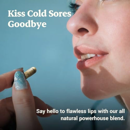 L-Lysin Lippenherpes Behandlung mit Immununterstützung - L-Lysin 1000mg Kapseln, Chaga, Bienenpropolis, Vitamin C, Zink & Süßholzwurzel-Extrakt - Nicht-GVO, Vegetarisch, 60 Kapseln für Männer und Frauen