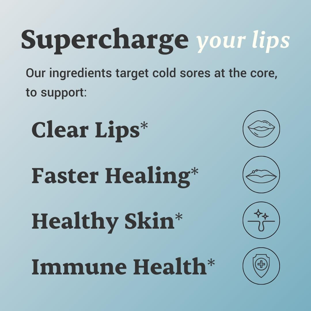 L-Lysin Lippenherpes Behandlung mit Immununterstützung - L-Lysin 1000mg Kapseln, Chaga, Bienenpropolis, Vitamin C, Zink & Süßholzwurzel-Extrakt - Nicht-GVO, Vegetarisch, 60 Kapseln für Männer und Frauen