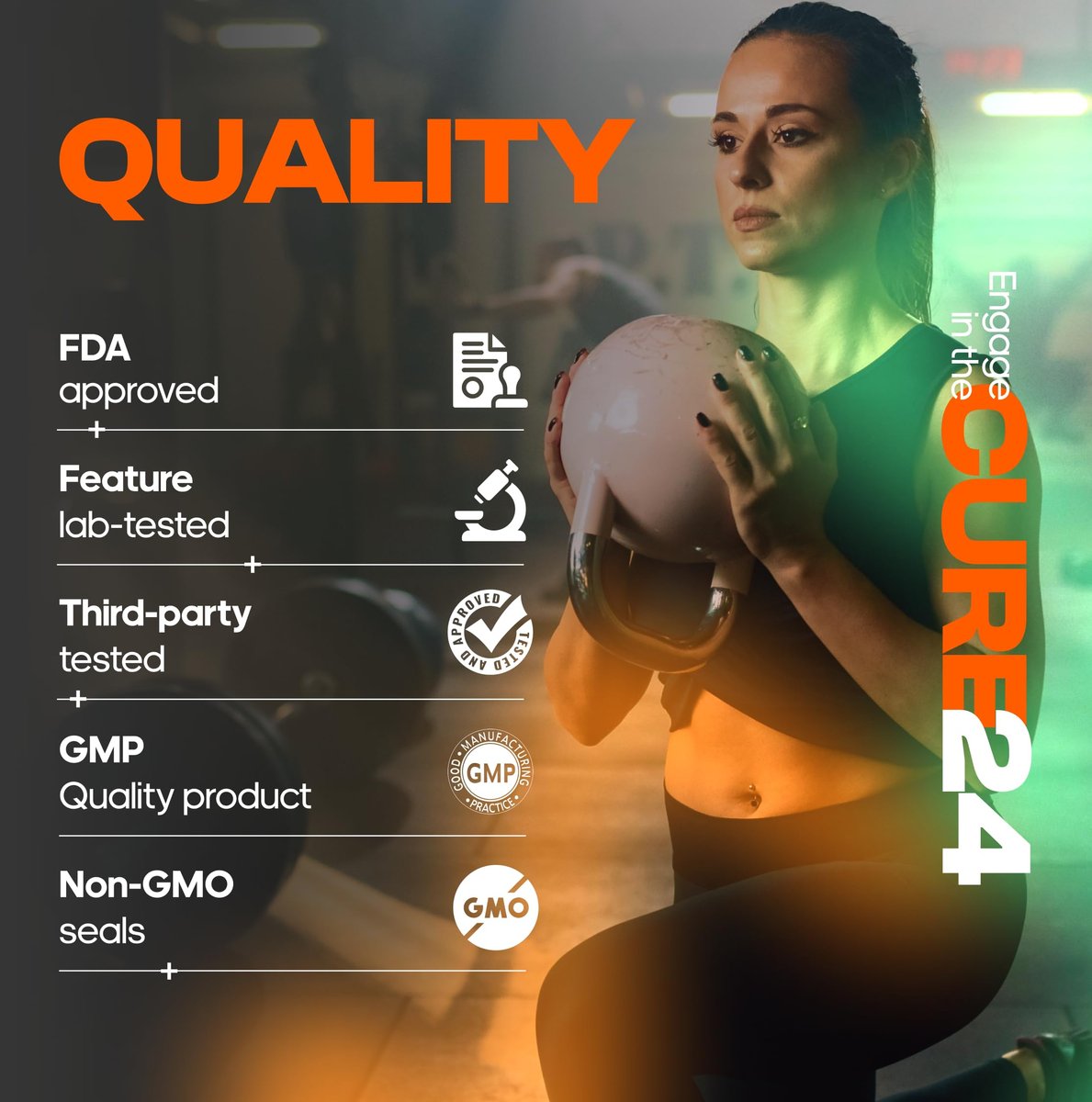 Cure24 Bovine Colostrum X3 Pulver für Menschen – 100% reines, natürliches, grasgefüttertes Superfood, hoher IgG-Gehalt, plus Probiotika & Präbiotika, unaromatisiert, hergestellt in den USA