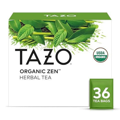TAXO Bio Grüner Tee Zen – Erfrischender Zitronengras- und Minztee, 36 Beutel, koffeinhaltig