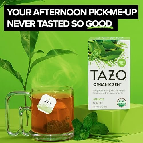 TAXO Bio Grüner Tee Zen – Erfrischender Zitronengras- und Minztee, 36 Beutel, koffeinhaltig