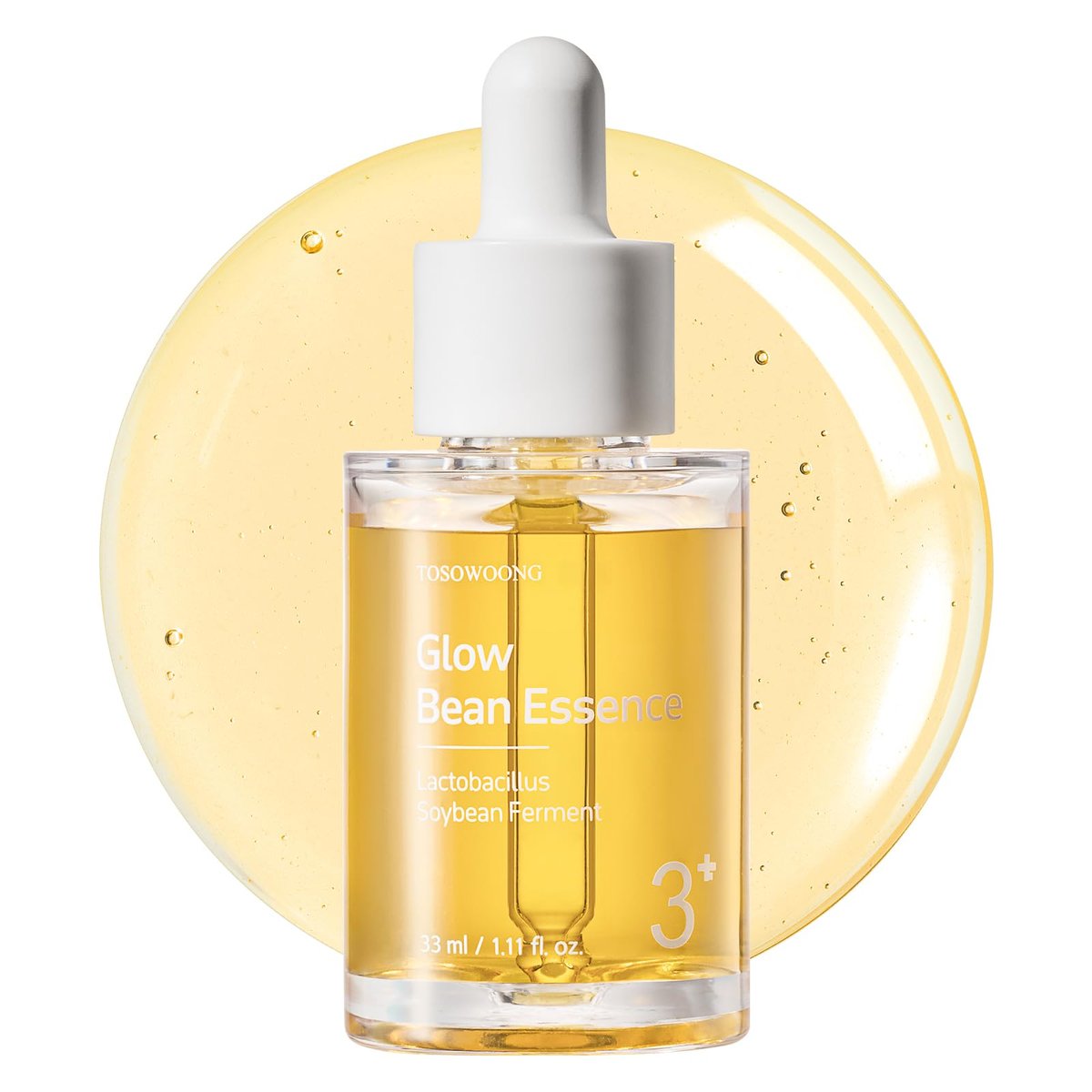 TOSOWOONG Glow Bean Essence – 31.025 ppm Soja-Ferment-Extrakt, Feuchtigkeitsspendendes Gesichtsserum für Glas-Haut, 33 ml