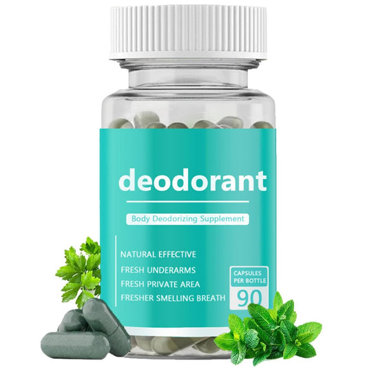 Körper Deodorant Ergänzung, Inneres Deodorant Chlorophyll Kapseln, Innere Deo Pillen Geruchskontrolle 90 Stück