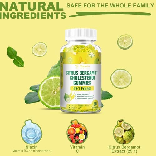 Zuckerfreie Citrus Bergamotte Gummibärchen – Natürliches 25:1 Extrakt aus italienischer Bergamotte für gesundes Anti-Aging, zuckerfrei, vegan