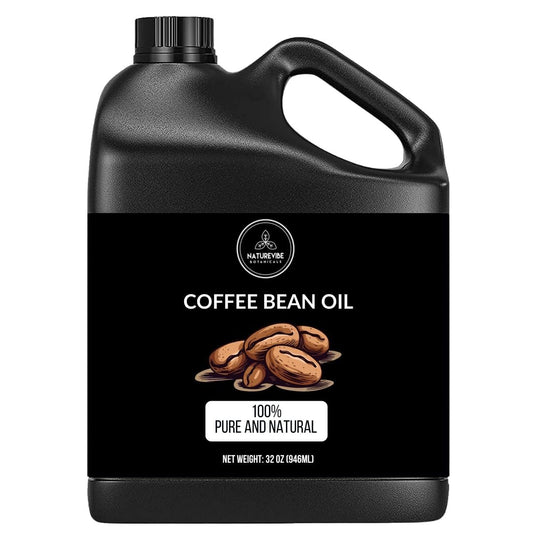 Naturevibe Botanicals Kaffeebohnenöl 32 Unzen | 100% rein und natürlich | Ideal für Haut- und Haarpflege