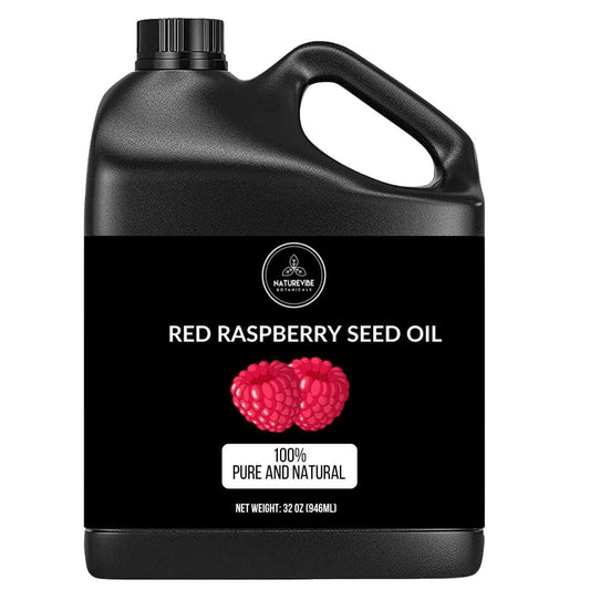 Naturevibe Botanicals Rotes Himbeeröl 950 ml | 100% rein und natürlich – ideal für Haut- und Haarpflege