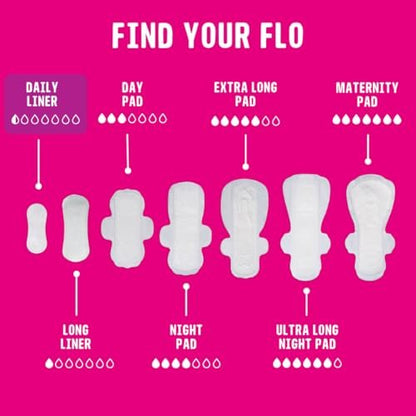 Flo - Tägliche Slipeinlagen (44er Pack) - Organische Bambus-Slipeinlagen für Frauen - Sehr leichter Fluss - Verpackt, ultradünn - Saugfähig, weich & atmungsaktiv - Duftfrei - Vegan & tierversuchsfrei