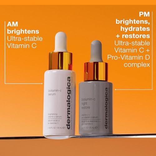 Dermalogica BioLumin-C Night Restore Vitamin C Serum – Nachtpflege mit Vitamin C für Feuchtigkeit und Barriereschutz, 25 ml
