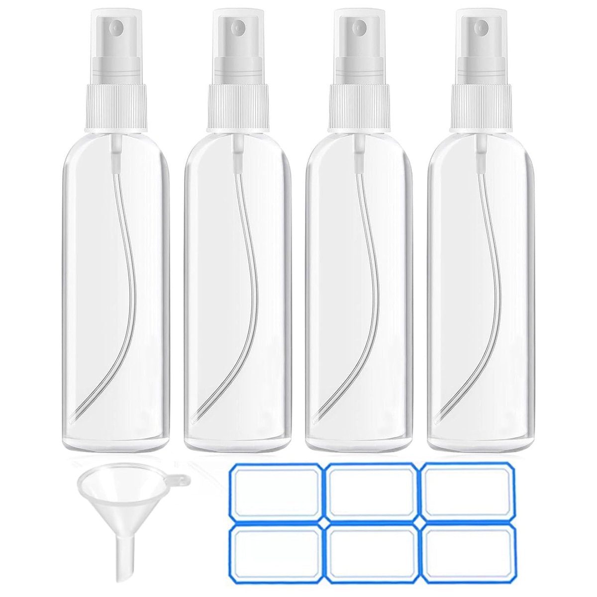 DTDNZKN 4er-Pack 4 Unzen (120 ml) kleine Sprühflaschen – Feiner Nebel, nachfüllbar, wiederverwendbar