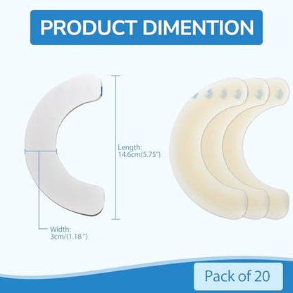 Heagimed 20 Stück Ostomy Barrier Strips – Hautfreundliche Hydrokolloid-Barrierestreifen für Stomabeutel, Kolostomie- und Ileostomie-Versorgung