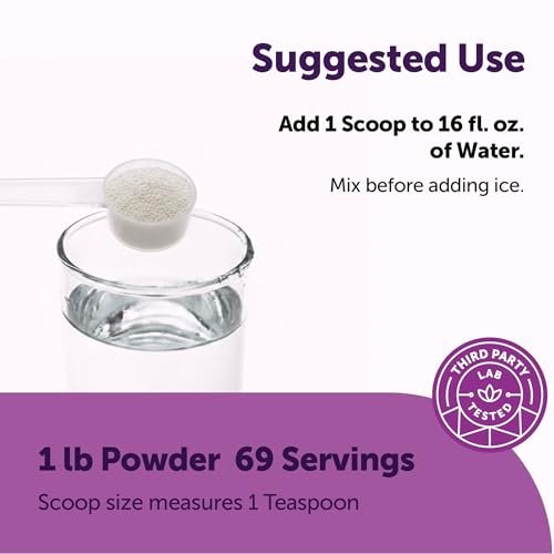 Micro Ingredients Hydration Electrolyte Pulver, 453 g (69 Portionen) | Concord Traube Geschmack | Hoher Kaliumgehalt (1.000 mg) + Kokoswasser | Zuckerfrei, Keto-freundlich | Non-GMO