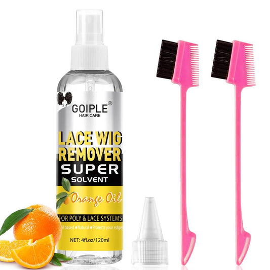 4 FL OZ Tape-in-Extension-Entferner, Haarkleber-Entferner, schnell wirkender Haarverlängerungs-Entferner, Wig-Klebstoff-Entferner, entfernt Haarkleber, Wig-Tape & Edge Brush