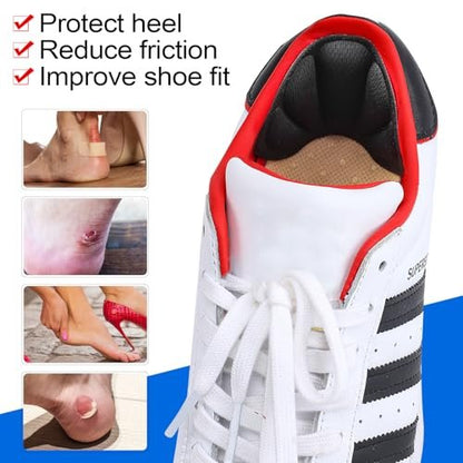 Selbstklebende Fersenpolster für zu große Schuhe, Fersengriffe für Stiefel, Wiederverwendbare Fersenpolster für Damen und Herren, verbessern die Passform