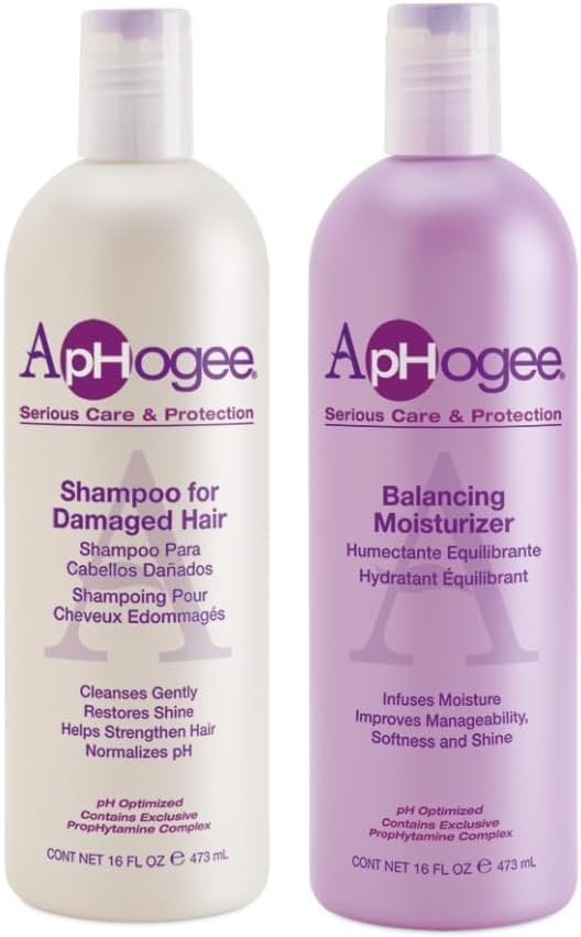 ApHogee Shampoo für geschädigtes Haar + Balancing Moisturizer 16oz Set