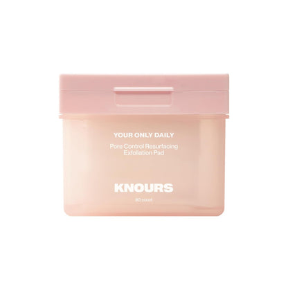 Knours Poren-Kontroll-Peeling-Toner-Pads mit LHA für empfindliche Haut | 90 Stück | 175 ml