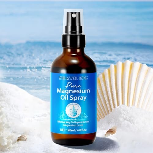 Magnesium Spray – Reines Magnesiumöl in Glasflasche, leicht absorbierbar, 120 ml
