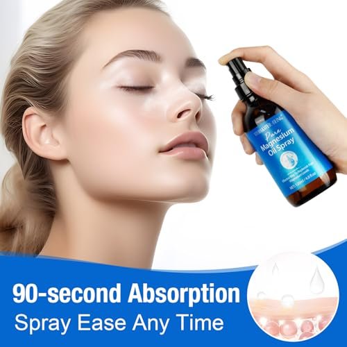 Magnesium Spray – Reines Magnesiumöl in Glasflasche, leicht absorbierbar, 120 ml