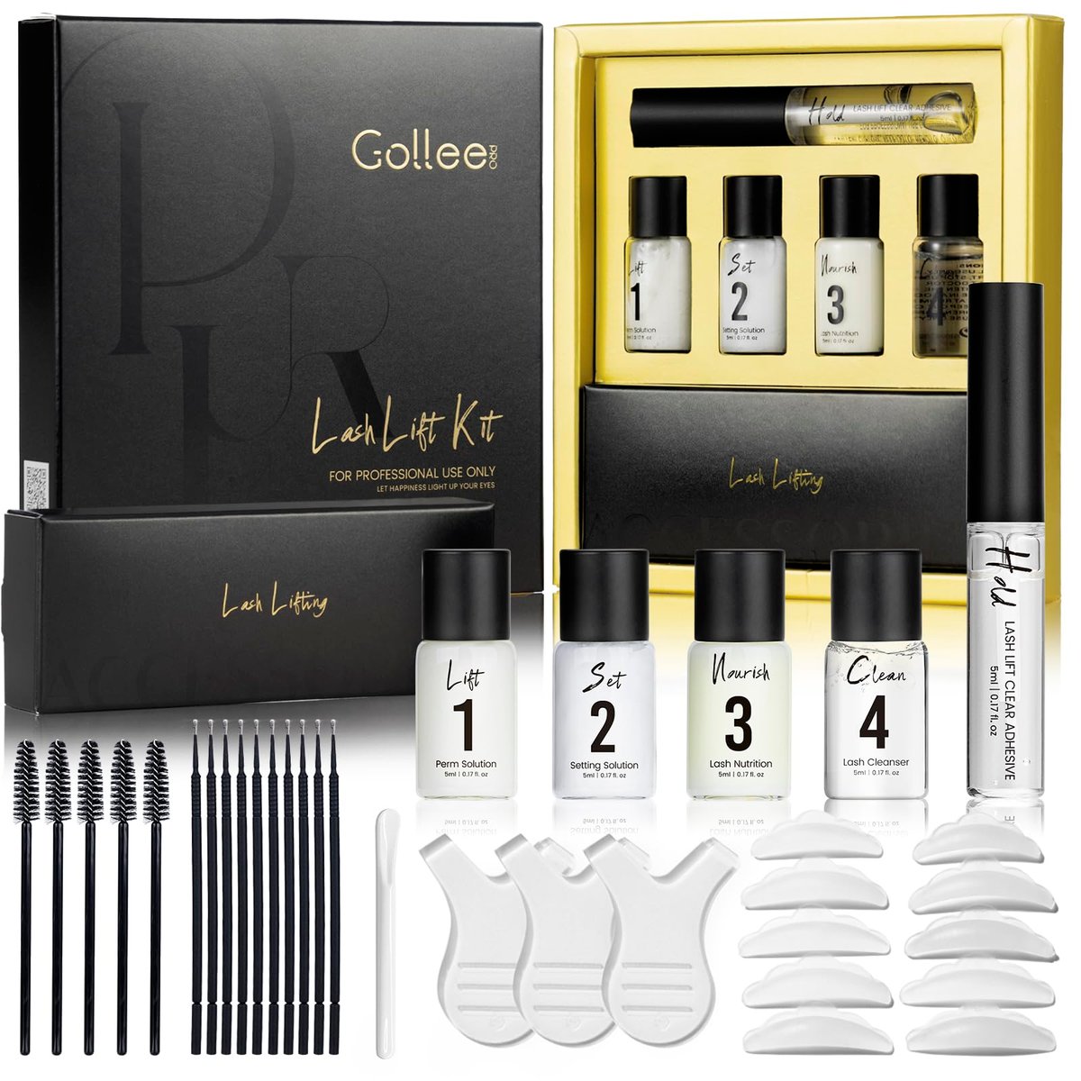 Lash Lift Kit & Brow Lamination Kit Professionell – Wimpernwellen-Set für zuhause, semi-permanente Wimpernlocke mit detaillierter Anleitung für Anfänger