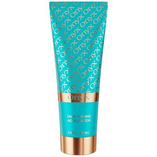 Onyx Strongest Dark Tanning Accelerator Lotion – Effektiver Bräunungsbeschleuniger für Indoor & Outdoor – Fördert Melaninproduktion – Ohne Flecken & Streifen – Super Feuchtigkeitsspendend – Tropischer Duft – Ohne SPF