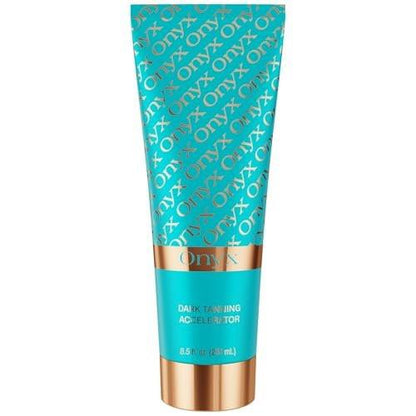 Onyx Strongest Dark Tanning Accelerator Lotion – Effektiver Bräunungsbeschleuniger für Indoor & Outdoor – Fördert Melaninproduktion – Ohne Flecken & Streifen – Super Feuchtigkeitsspendend – Tropischer Duft – Ohne SPF