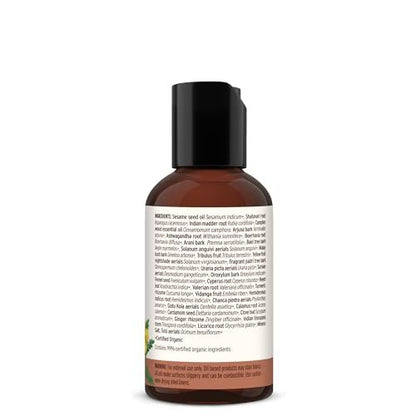 Banyan Botanicals Mahanarayan Öl – 99% Bio Ayurvedisches Massageöl – Tiefenwirksames Kräuteröl zur Wärmung, Beruhigung und Linderung von Gelenken und Muskeln – 2 oz – Nicht-GMO, nachhaltig bezogenes Abhyanga-Öl