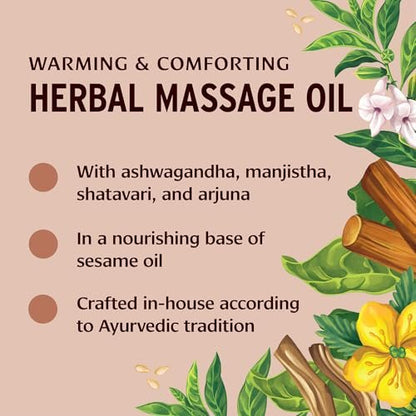 Banyan Botanicals Mahanarayan Öl – 99% Bio Ayurvedisches Massageöl – Tiefenwirksames Kräuteröl zur Wärmung, Beruhigung und Linderung von Gelenken und Muskeln – 2 oz – Nicht-GMO, nachhaltig bezogenes Abhyanga-Öl