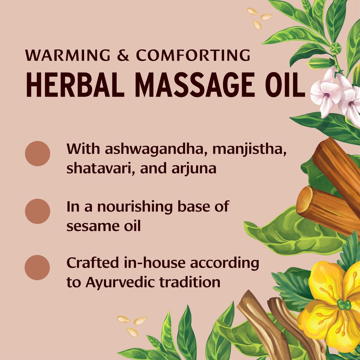 Banyan Botanicals Mahanarayan Öl – 99% Bio Ayurvedisches Massageöl – Tiefenwirksames Kräuteröl zur Wärmung, Beruhigung und Linderung von Gelenken und Muskeln – 2 oz – Nicht-GMO, nachhaltig bezogenes Abhyanga-Öl