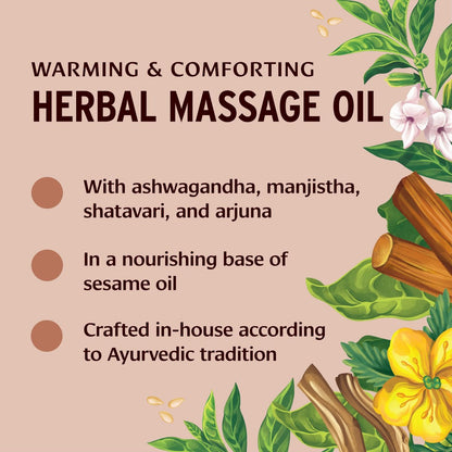 Banyan Botanicals Mahanarayan Öl – 99% Bio Ayurvedisches Massageöl – Tiefenwirksames Kräuteröl zur Wärmung, Beruhigung und Linderung von Gelenken und Muskeln – 2 oz – Nicht-GMO, nachhaltig bezogenes Abhyanga-Öl