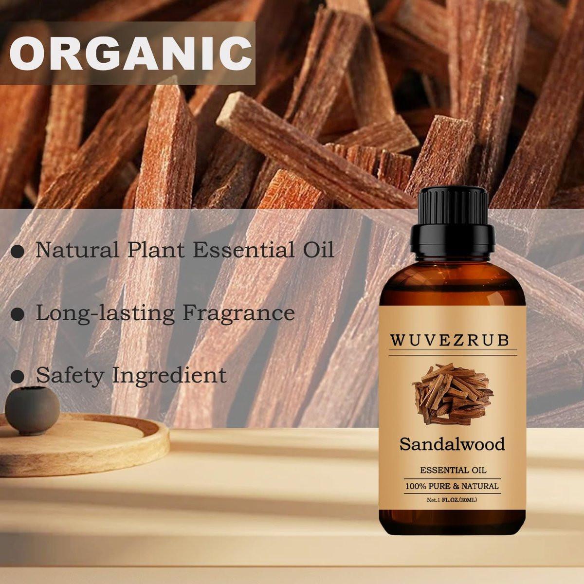 Sandelholz Ätherisches Öl 30 ml – Reines und natürliches Öl für Aromatherapie-Diffuser