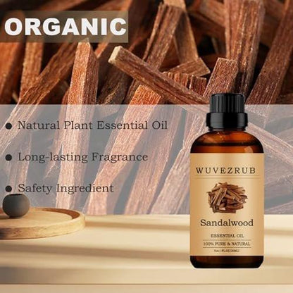 Sandelholz Ätherisches Öl 30 ml – Reines und natürliches Öl für Aromatherapie-Diffuser