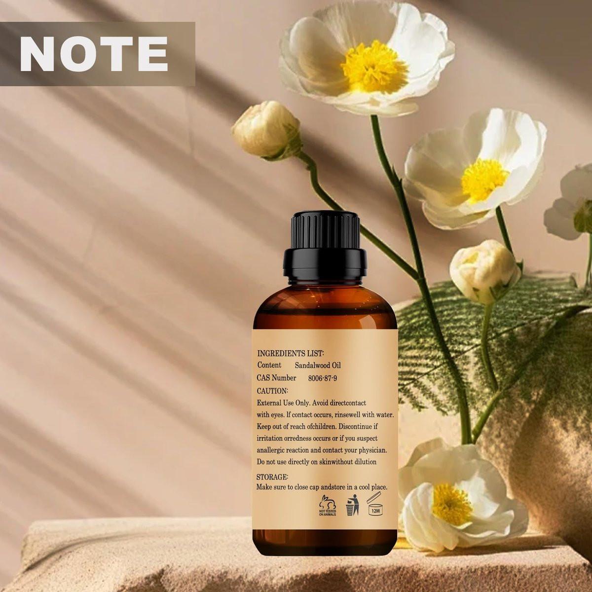 Sandelholz Ätherisches Öl 30 ml – Reines und natürliches Öl für Aromatherapie-Diffuser