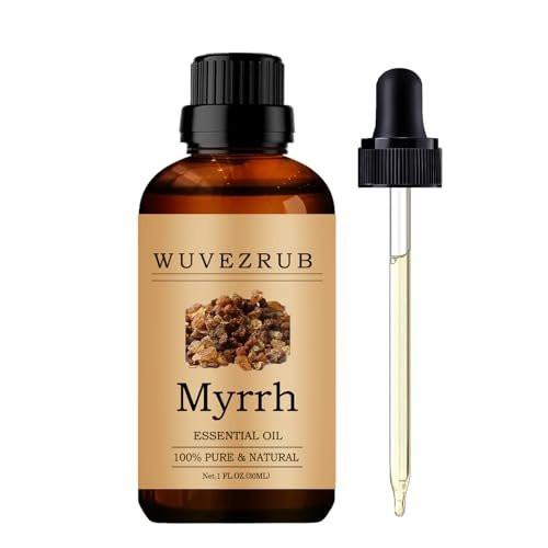 Wuvezrub Myrrhe Ätherisches Öl - 30ML Rein und Natürlich für Aromatherapie Diffuser - 1 Fl Oz