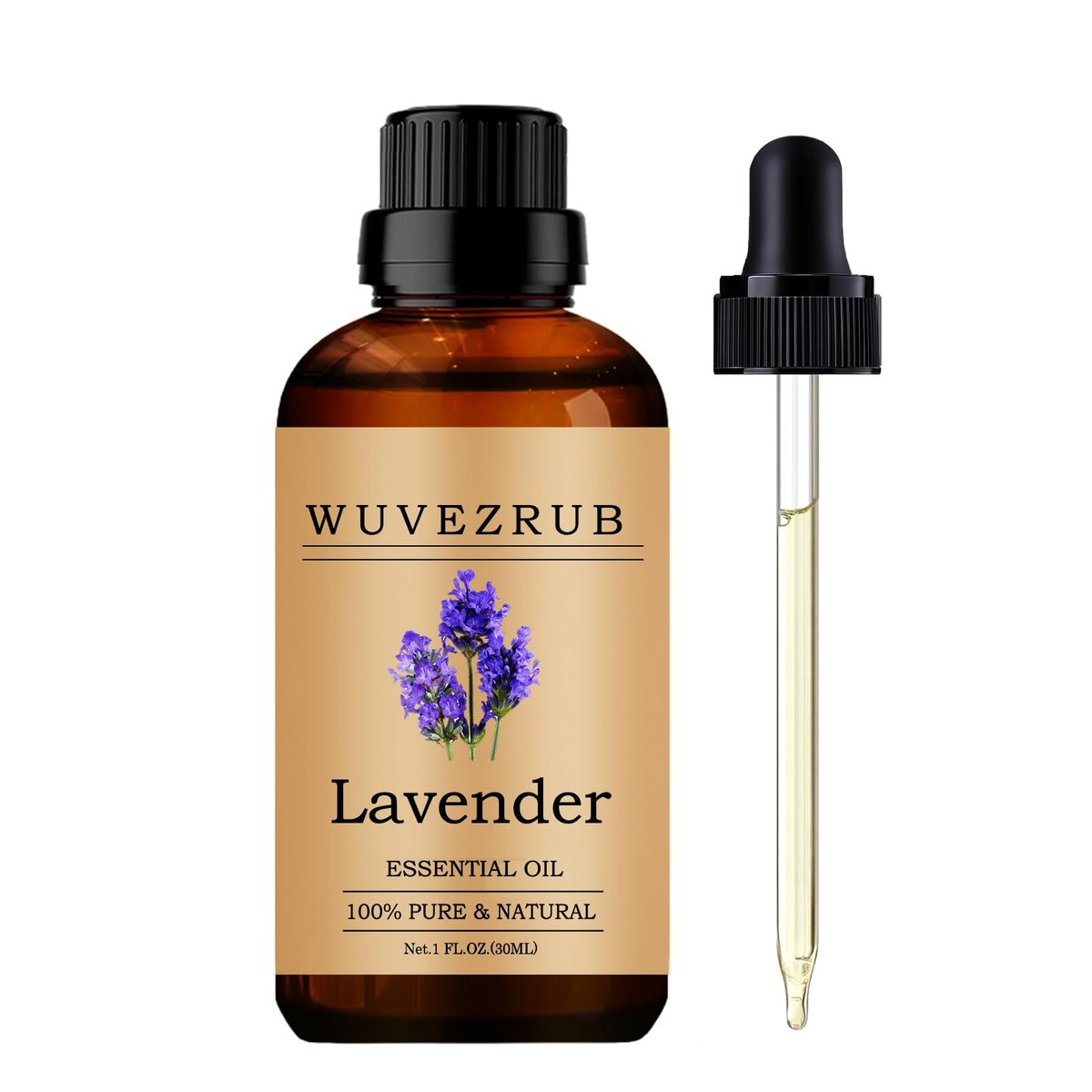 Wuvezrub Lavendel Bio-ätherisches Öl 30 ml – 100% reines natürliches Aromatherapie-Öl für Diffuser