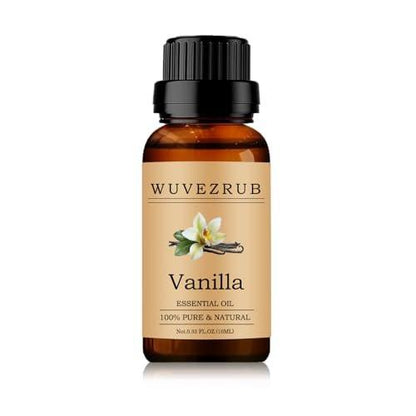 Wuvezrub Vanille Ätherisches Öl 10 ml – 100 % reines und natürliches Aromaöl für Diffuser (0,33 Fl Oz)