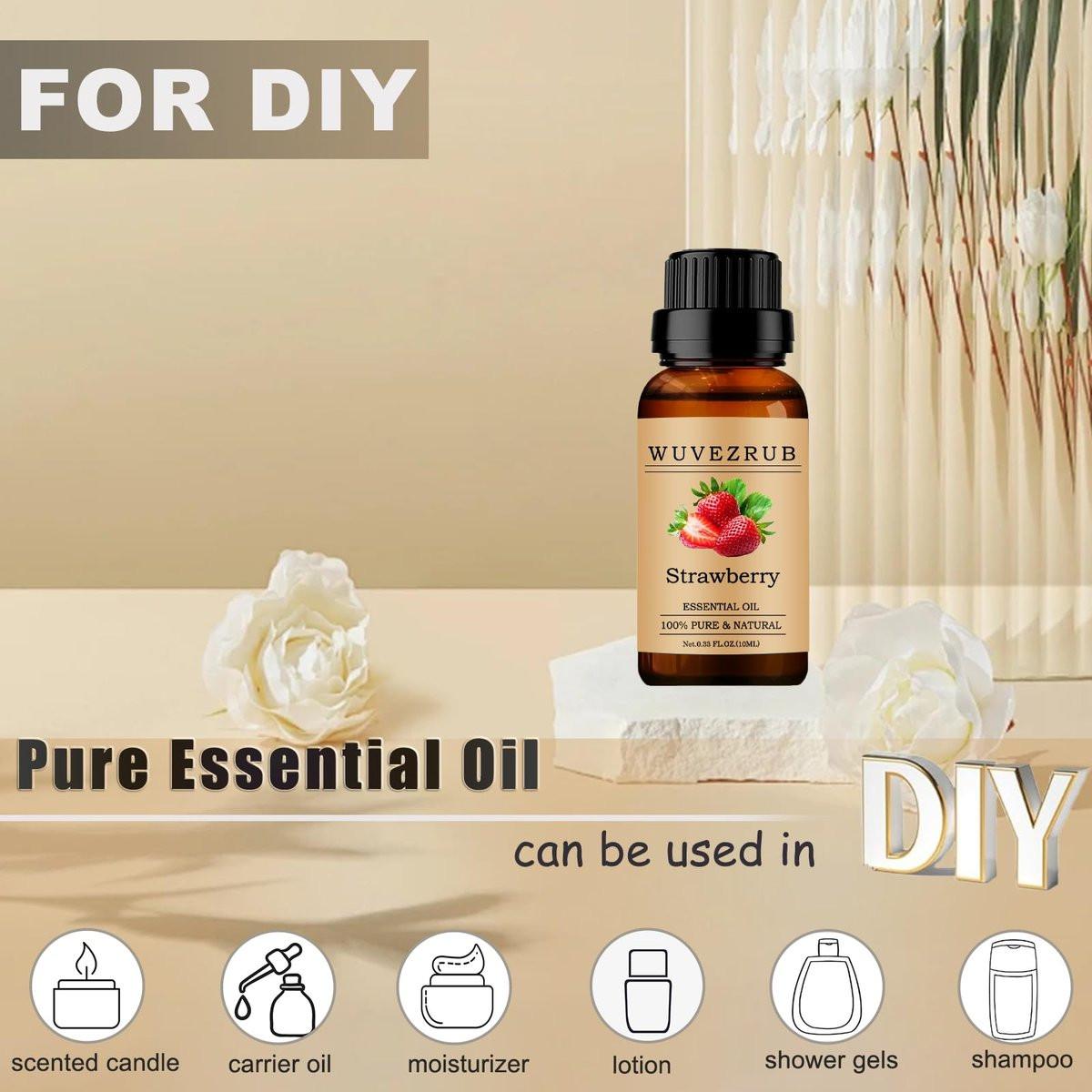 Strawberry Ätherisches Öl 10 ml – 100% rein und natürlich für Aromatherapie-Diffuser
