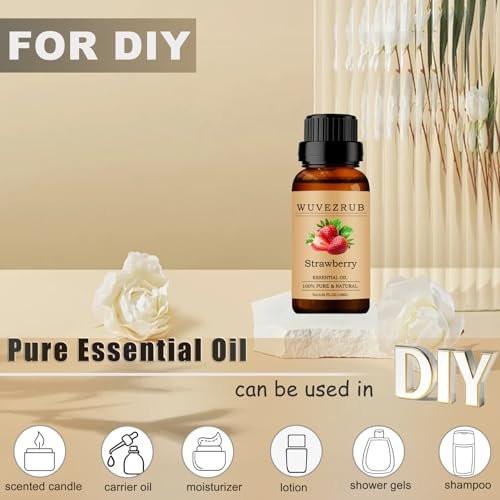Strawberry Ätherisches Öl 10 ml – 100% rein und natürlich für Aromatherapie-Diffuser