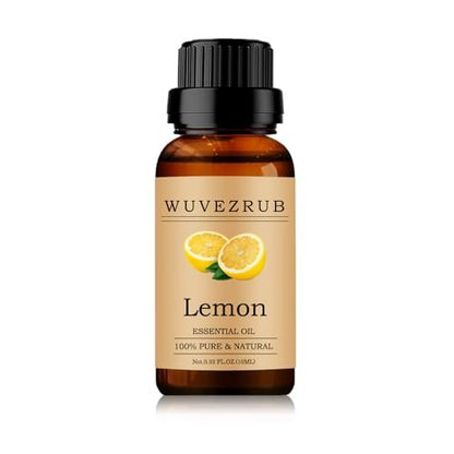 Zitronen-Ätherisches Öl 10 ml – 100 % rein und natürlich für Aromatherapie-Diffuser – 0,33 Fl Oz