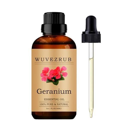Geranien Bio Ätherisches Öl 30 ml – 100% Rein & Natürlich für Aromatherapie Diffuser