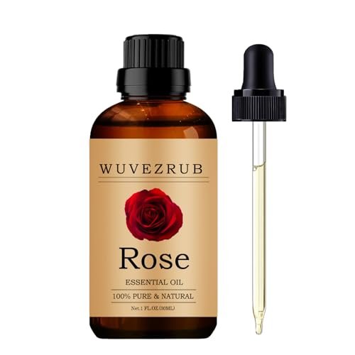 Wuvezrub Rosen-Essentialöl 30 ml – Reines und natürliches Öl für Aromatherapie-Diffuser