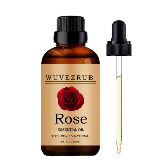 Wuvezrub Rosen-Essentialöl 30 ml – Reines und natürliches Öl für Aromatherapie-Diffuser
