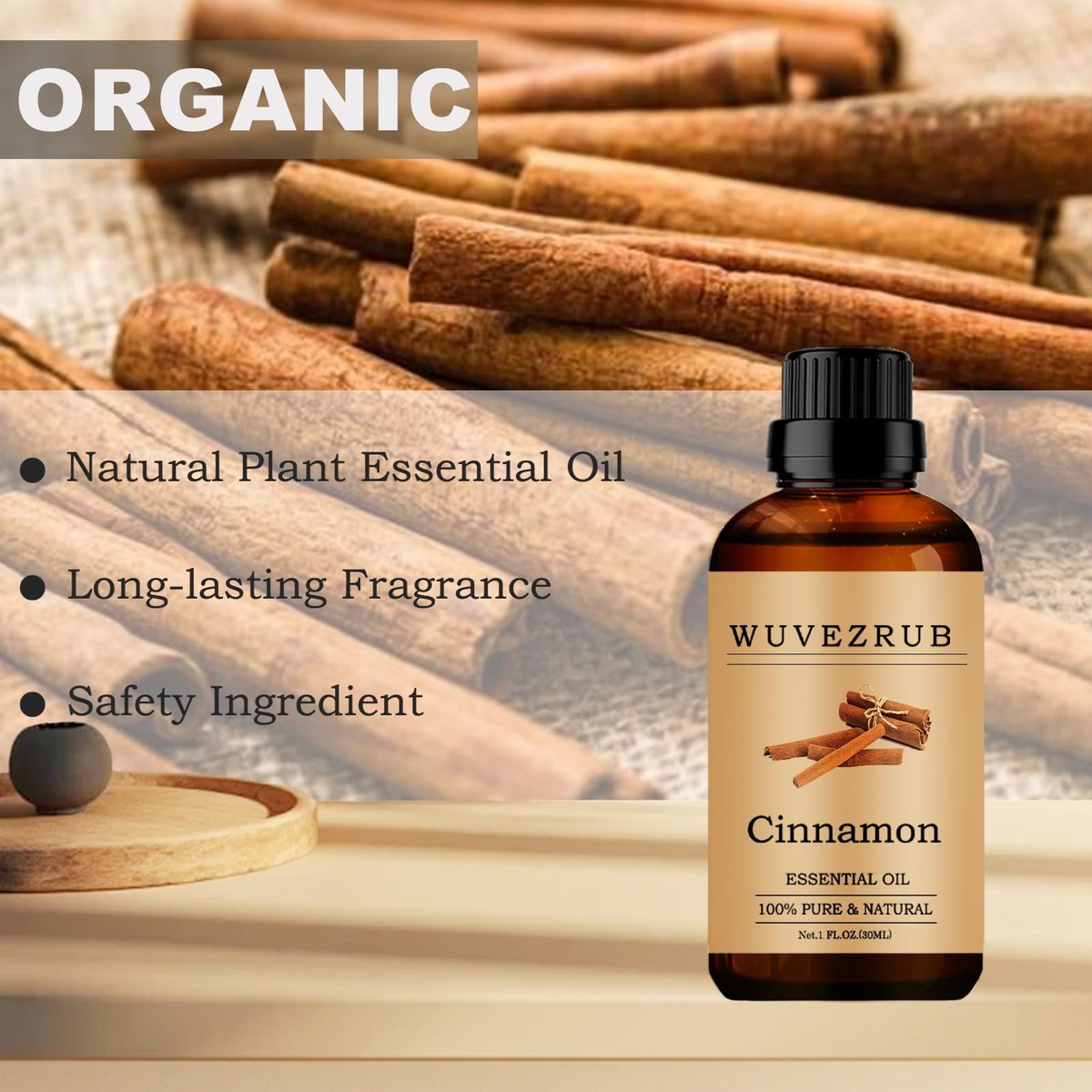 Zimt ätherisches Öl 30 ml – reines und natürliches Aromaöl für Aromatherapie-Diffuser