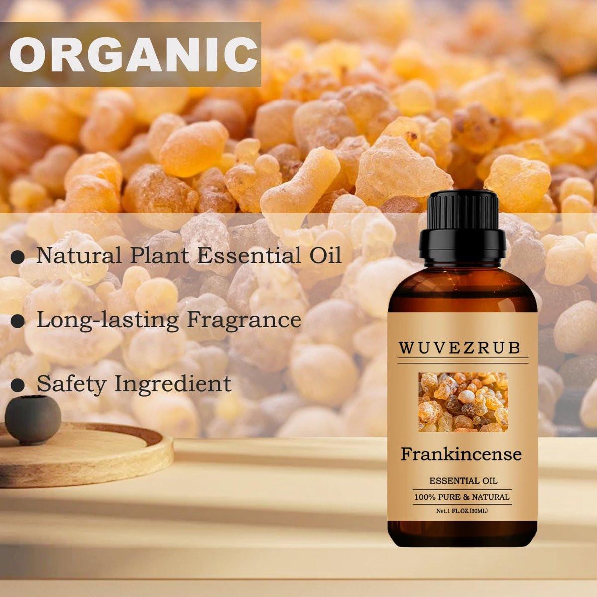 Wuvezrub Weihrauch Ätherisches Öl, 30 ml Reines und Natürliches Aromaöl für Aromatherapie-Diffuser