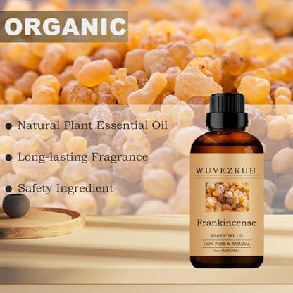 Wuvezrub Weihrauch Ätherisches Öl, 30 ml Reines und Natürliches Aromaöl für Aromatherapie-Diffuser