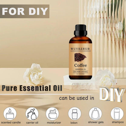 Kaffee Ätherisches Öl, 30 ml reines und natürliches ätherisches Öl für Aromatherapie-Diffuser - Kaffee / 1 Fl Oz