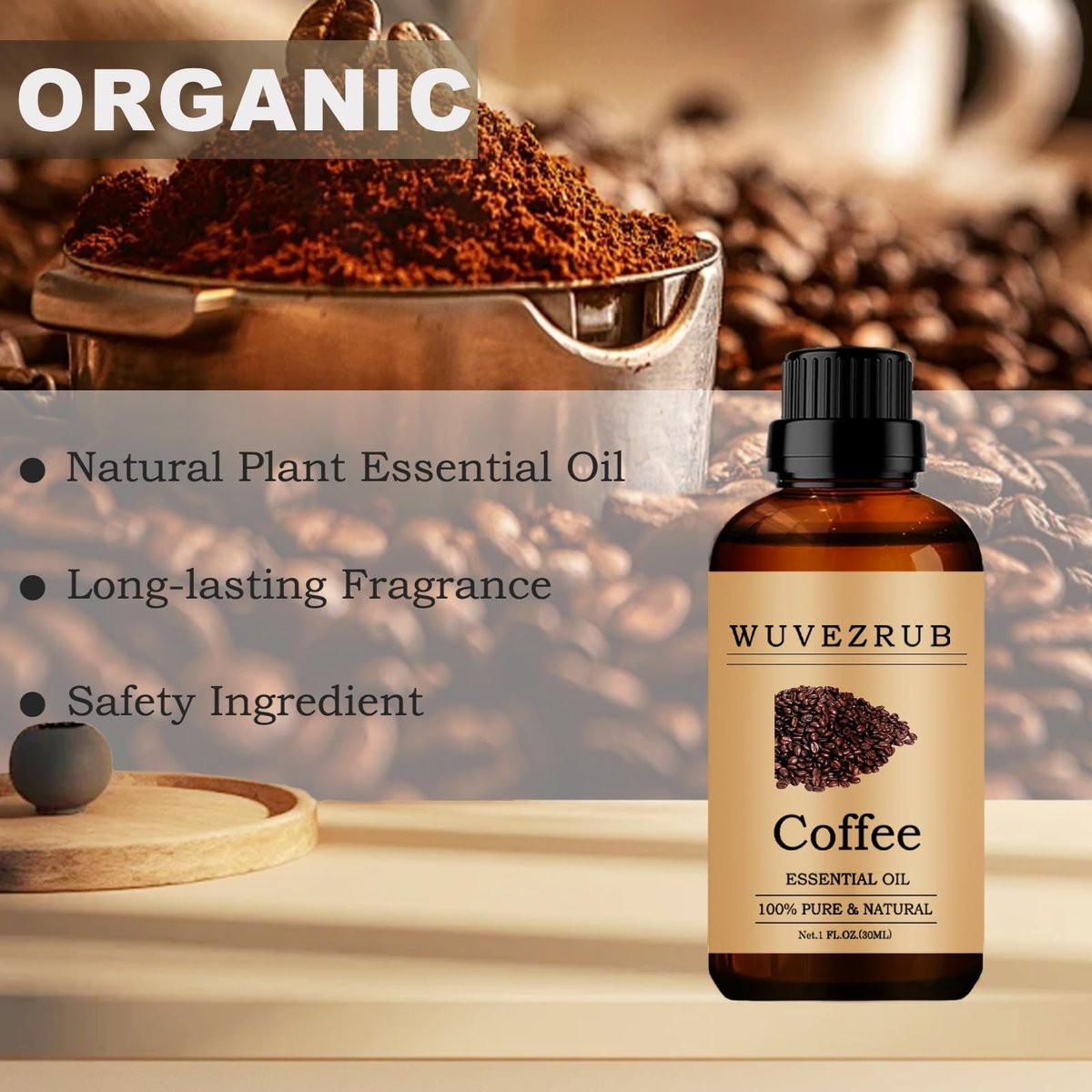 Kaffee Ätherisches Öl, 30 ml reines und natürliches ätherisches Öl für Aromatherapie-Diffuser - Kaffee / 1 Fl Oz