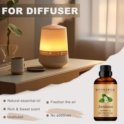 Jasmin Ätherisches Öl 30 ml – Reines und natürliches Öl für Aromatherapie-Diffuser
