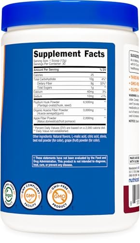 Nutricost Lösliche Ballaststoffe (Beerengeschmack) 30 Portionen - Vegan, Nicht-GVO, Glutenfrei